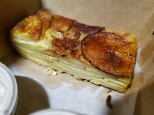 Vegan just egg frittata. Small but tasty at Plant Food + Wine in Los Angeles