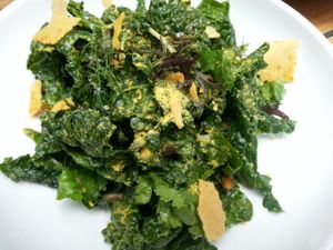 Tuscan kale at Plant Food + Wine in Los Angeles