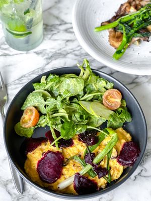 Kimchee Scramble at Plant Food + Wine in Los Angeles