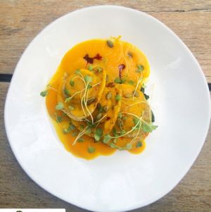 butternut squash ravioli  at Plant Food + Wine in Los Angeles