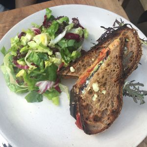 tomato sandwich  at Plant Food + Wine in Los Angeles