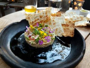 Amazing Smoked Hummus.  at Plant Food + Wine in Los Angeles