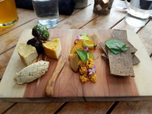 Vegan Cheese Plate  at Plant Food + Wine in Los Angeles