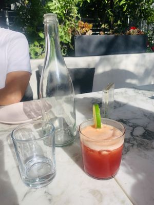 Passionfruit sangria at Plant Food + Wine in Los Angeles