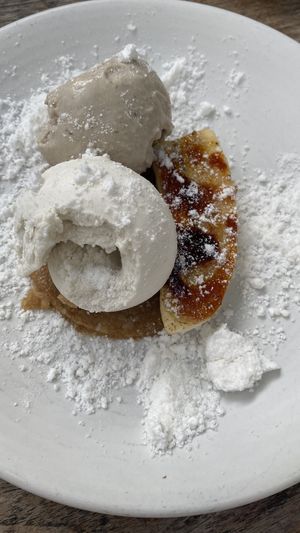 Coconut banana cream “pie”   at Plant Food + Wine in Los Angeles