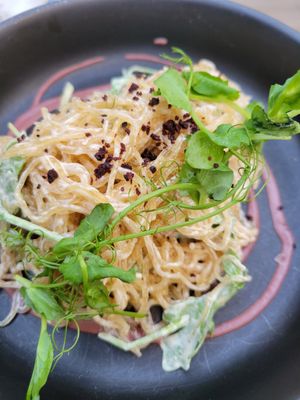 Kelp noodles at Plant Food + Wine in Los Angeles