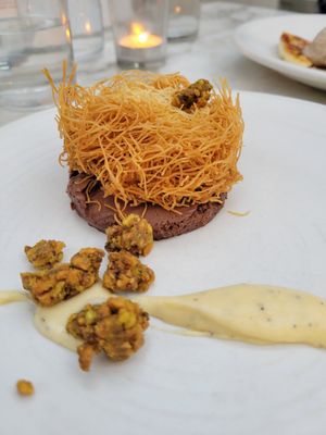 Chocolate caramel crunch at Plant Food + Wine in Los Angeles