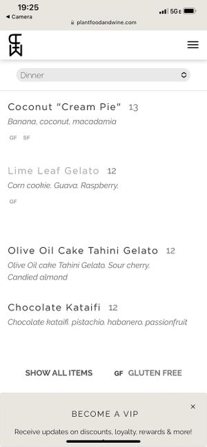 It was so hard to choose dessert!  at Plant Food + Wine in Los Angeles