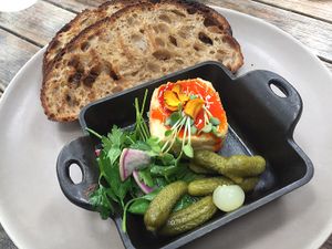 cashew cheese raclette at Plant Food + Wine in Los Angeles