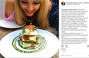 Raw Lasagna! at Plant Food + Wine in Los Angeles