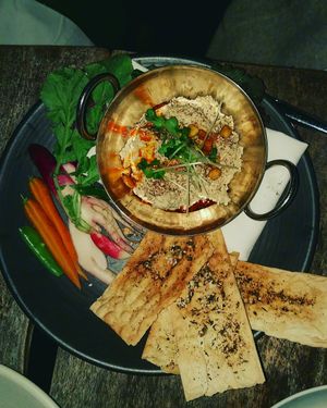 Smoked Hummus!!  Delicious!!!!  at Plant Food + Wine in Los Angeles