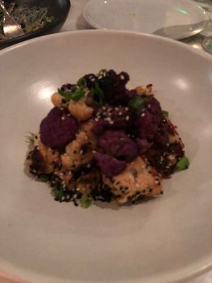 Kung pow cauliflower  at Plant Food + Wine in Los Angeles
