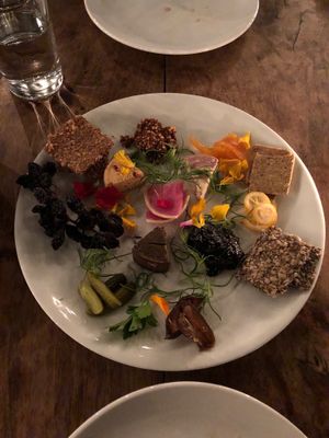 Cheese platter at Plant Food + Wine in Los Angeles