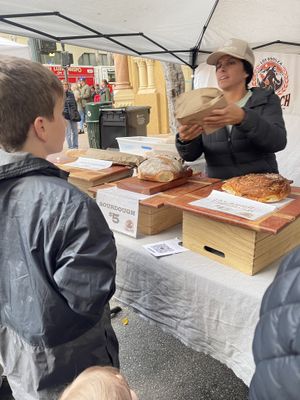 Sasquatch Sourdough  at Farmer's Market in San Luis Obispo