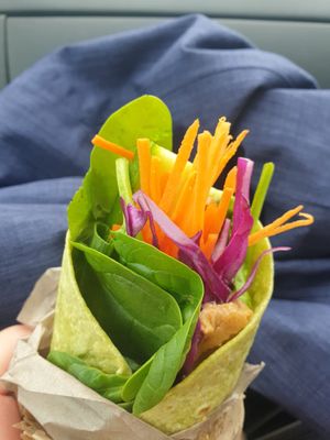 Satay tofu wrap at Day Kitty in Warrnambool
