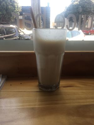 Banana peanut b milkshake at Day Kitty in Warrnambool