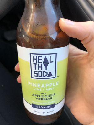 Pineapple lime and mint drink with ACV at Day Kitty in Warrnambool