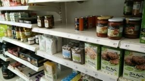 Shelf at Vegekauppa in Helsinki