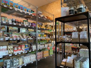 Inside the store. at Vegekauppa in Helsinki