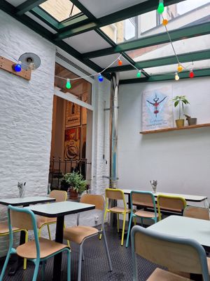 The inside "terrace" at Le Botaniste in Ghent