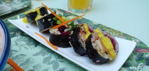 Sushi rolls at Le Botaniste in Ghent