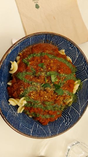 Pasta bolognese at Le Botaniste in Ghent