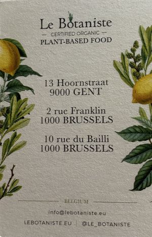   at Le Botaniste in Ghent