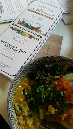 The coconut curry was delicious! at Le Botaniste in Ghent