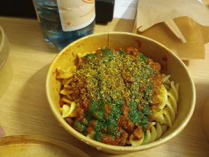 Pasta Bolognese at Le Botaniste in Ghent