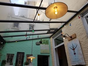 veranda at the back at Le Botaniste in Ghent