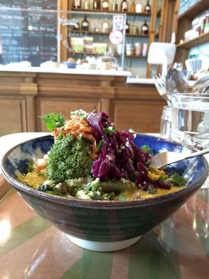 Curry bowl, recommended!  at Le Botaniste in Ghent