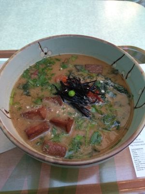 Terrible almost non existing noodles soup. Only the tofu was good. Almost 11 euros for a bad soup. at Le Botaniste in Ghent