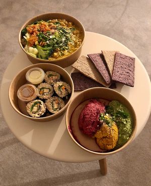 A vegan smorgasbord. Absolutely delicious!! :-) at Le Botaniste in Ghent