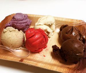 Flight of vegan ice cream at Köld in Malmo