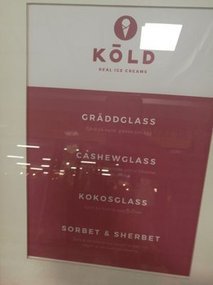 Placard at Köld in Malmo