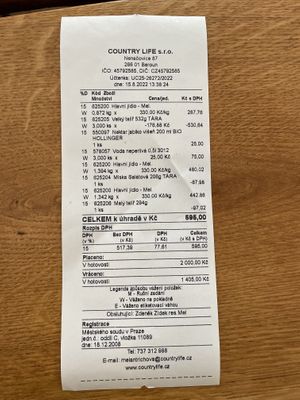   at Country Life Restaurant in Prague