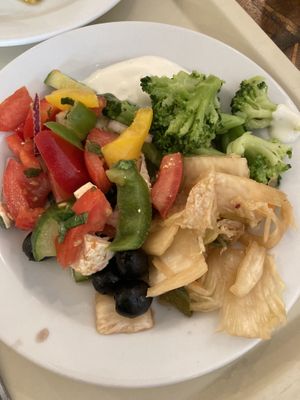 Salads  at Country Life Restaurant in Prague