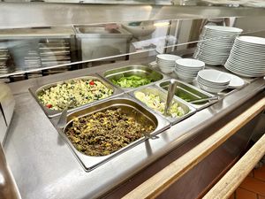 Salad bar  at Country Life Restaurant in Prague