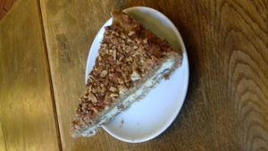 tofu with nut dessert  at Country Life Restaurant in Prague