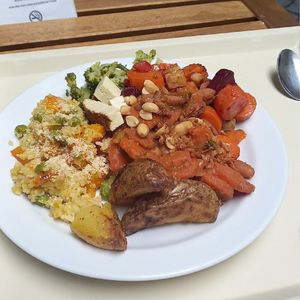 plate from the buffet - i paid 213,3czk ≈ 8,57€ at Country Life Restaurant in Prague