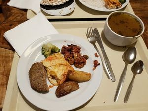 4 euros aprox esta porción at Country Life Restaurant in Prague