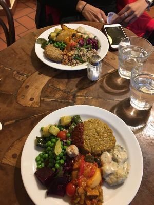 Our buffet selection  at Country Life Restaurant in Prague