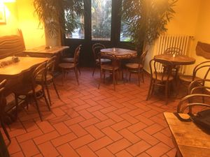 Seating  at Country Life Restaurant in Prague