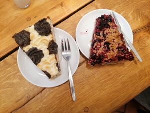 Vegan cake(already tried it) at Country Life Restaurant in Prague
