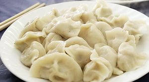 Cabbage and mushroom Handmade Dumplings, is delicious vegan option hot dish! Quickly come and try it! at Gama Cafe in Edmonton