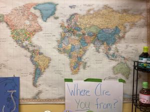 Map showing where customers are from at Seasons' Eatings in Napoleon