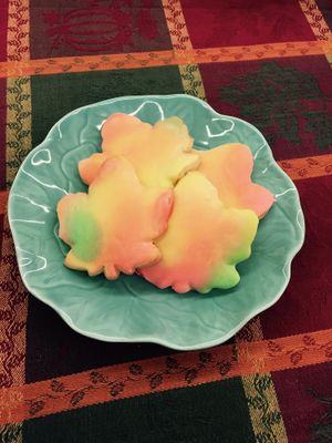 These are Keira's amazing and beautiful sour cream cut out cookies for the season. at Seasons' Eatings in Napoleon