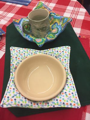 Now for sale for your microwaving safety; bowl kookier.  Also work great for handling hot music from the microwave.   at Seasons' Eatings in Napoleon