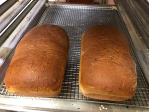 Kyra's house-baked breads are such a blessing. at Seasons' Eatings in Napoleon