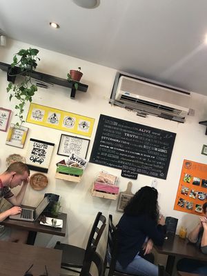 Inside the grassy hopper at The Grassy Hopper  in Valletta